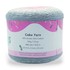 1060 Yards Gradient Cake Yarn - #1 Super Fine Cotton Acrylic Yarn
