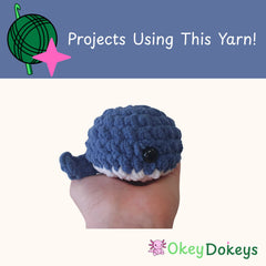 projects using this yarn super bulky chenille whale ice cap blue okey dokeys