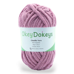 Chenille Yarn - #6 Super Bulky - 50g Skeins