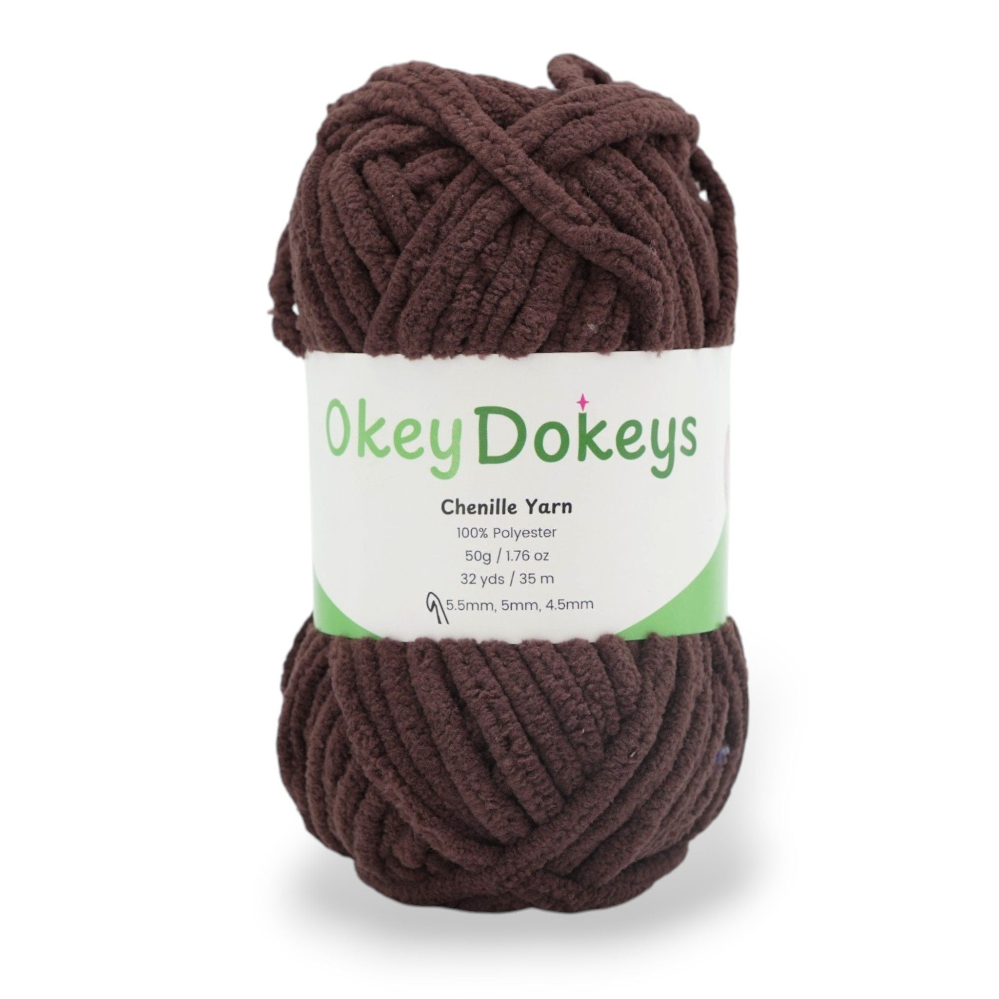 chocolate colored brown yarn for crocheting or knitting