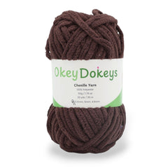 chocolate colored brown yarn for crocheting or knitting