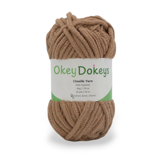 crochet and knitting chenille yarn