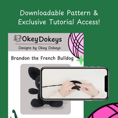 learn how to crochet a dog with a crochet bulldog pattern and tutorial
