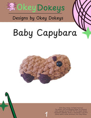 Crochet Little Capybara Pattern Only