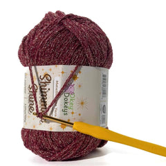 Metallic Shimmer Ribbon Yarn β Lightweight Tube Tape Yarn for Crochet Bags, Accessories & Decorative Projects (100g)