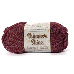 Metallic Shimmer Ribbon Yarn β Lightweight Tube Tape Yarn for Crochet Bags, Accessories & Decorative Projects (100g)