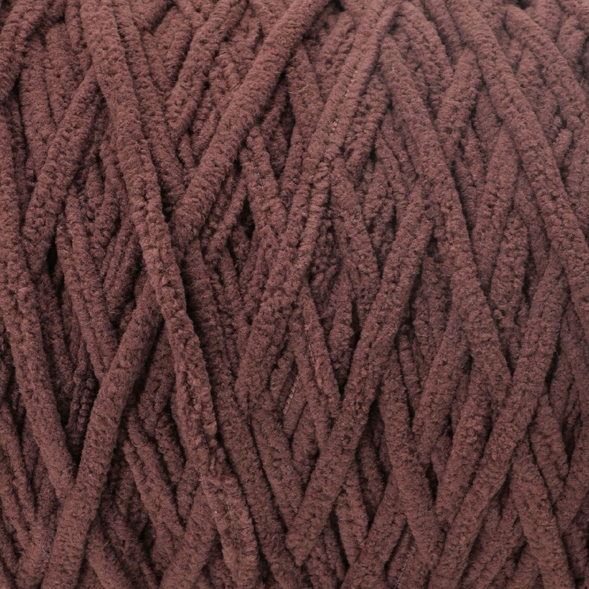 soft plush brown chenille yarn