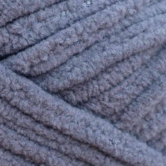 Close-up of purple textured yarn