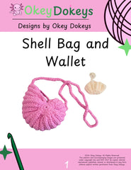 Crochet Shell Bag and Wallet Pattern Only