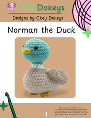 Norman the Crochet Duck Pattern Only