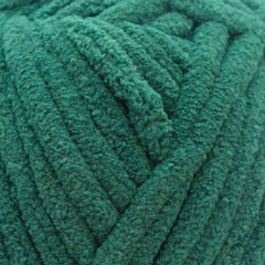jumbo posh chenille yarn 300g dark green deep forest green