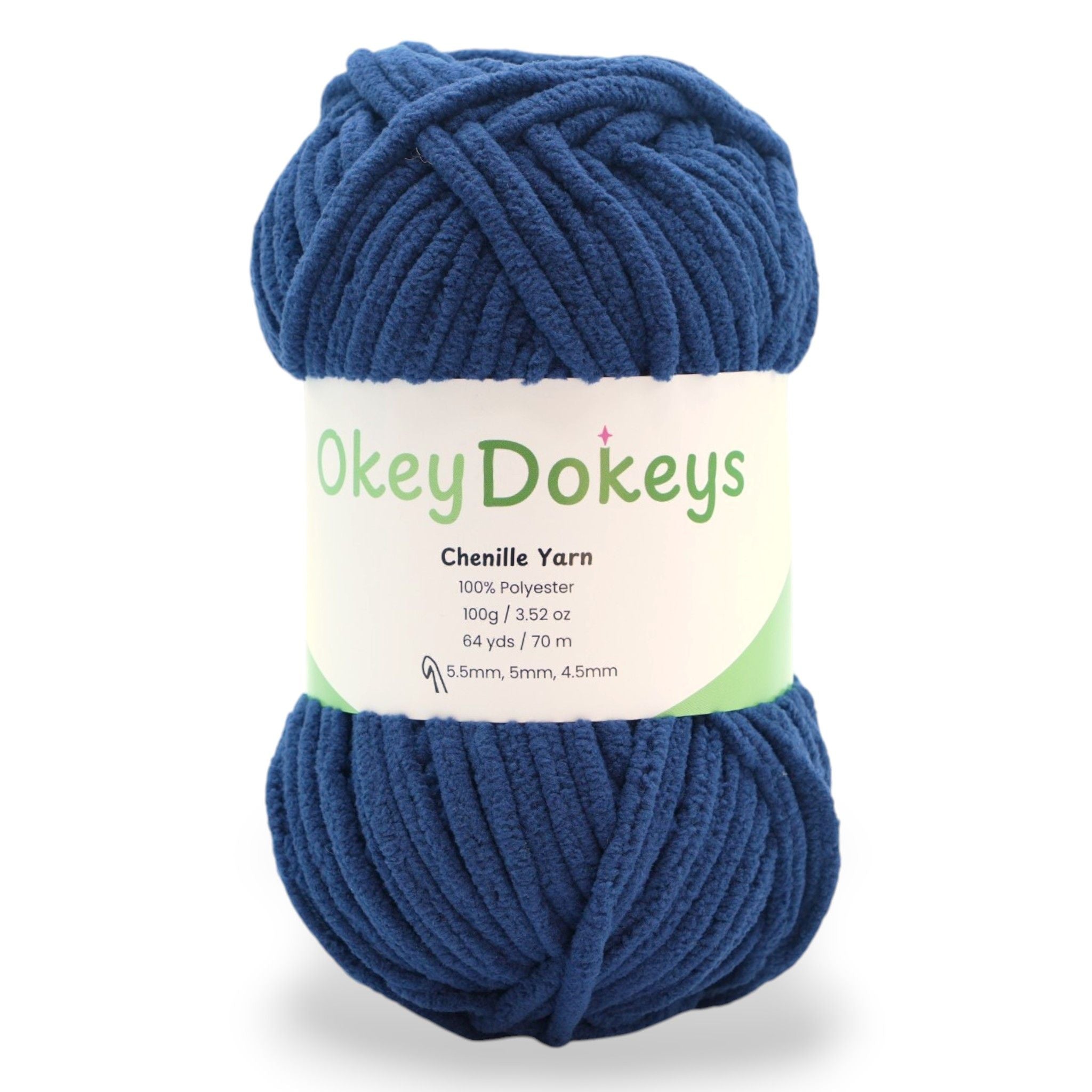 deep ocean blue navy blue super bulky chenille yarn 100g