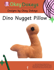 Crochet Dino Nugget Pillow Pattern Only