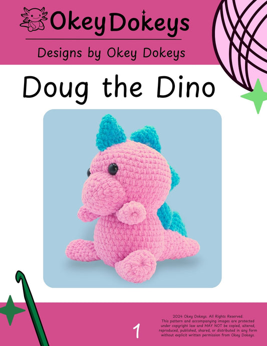 Crochet Dinosaur Pattern Only
