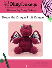Dragon Fruit Dragon Crochet Pattern Only