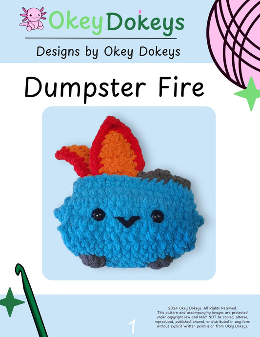 Crochet Dumpster Fire Pattern Only