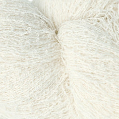 Close-up of a ball of white yarn