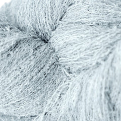 Close-up of a ball of gray yarn perfect for knitting
