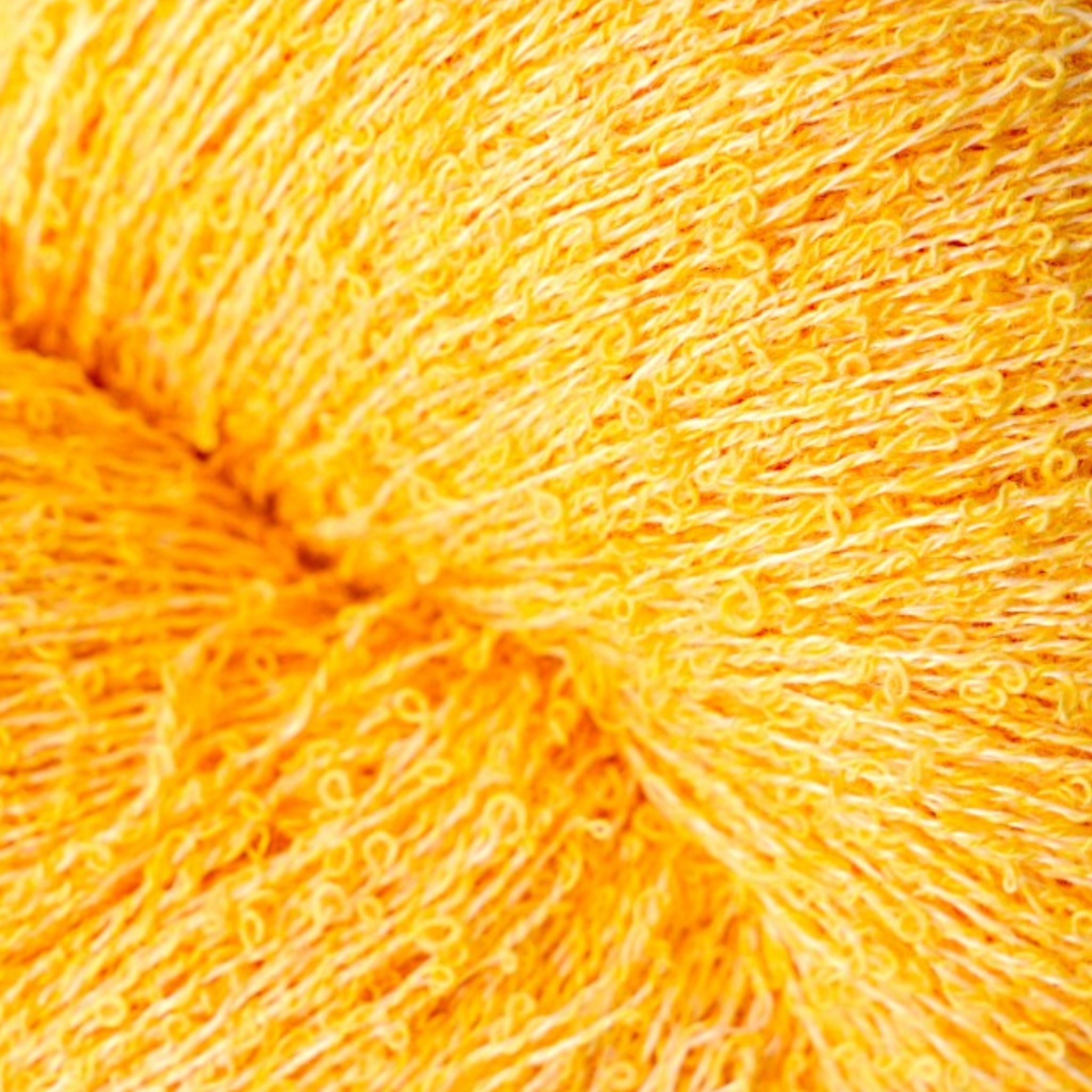 Close-up of bright yellow yarn ball