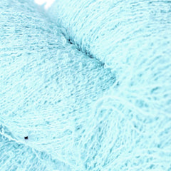 Close-up of light blue yarn ball