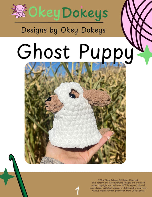 Crochet Ghost Puppy Pattern Only