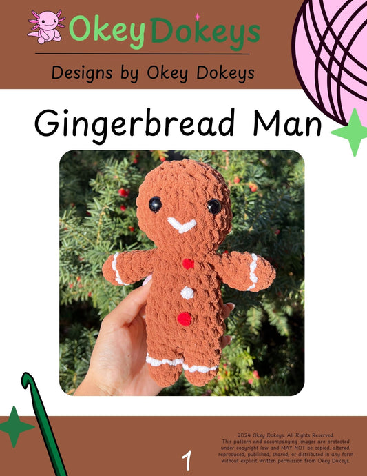 Crochet Gingerbread Man Pattern Only