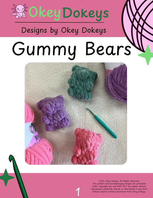 Crochet Gummy Bear Pattern Only