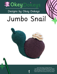 Crochet Jumbo Snail Pattern Only