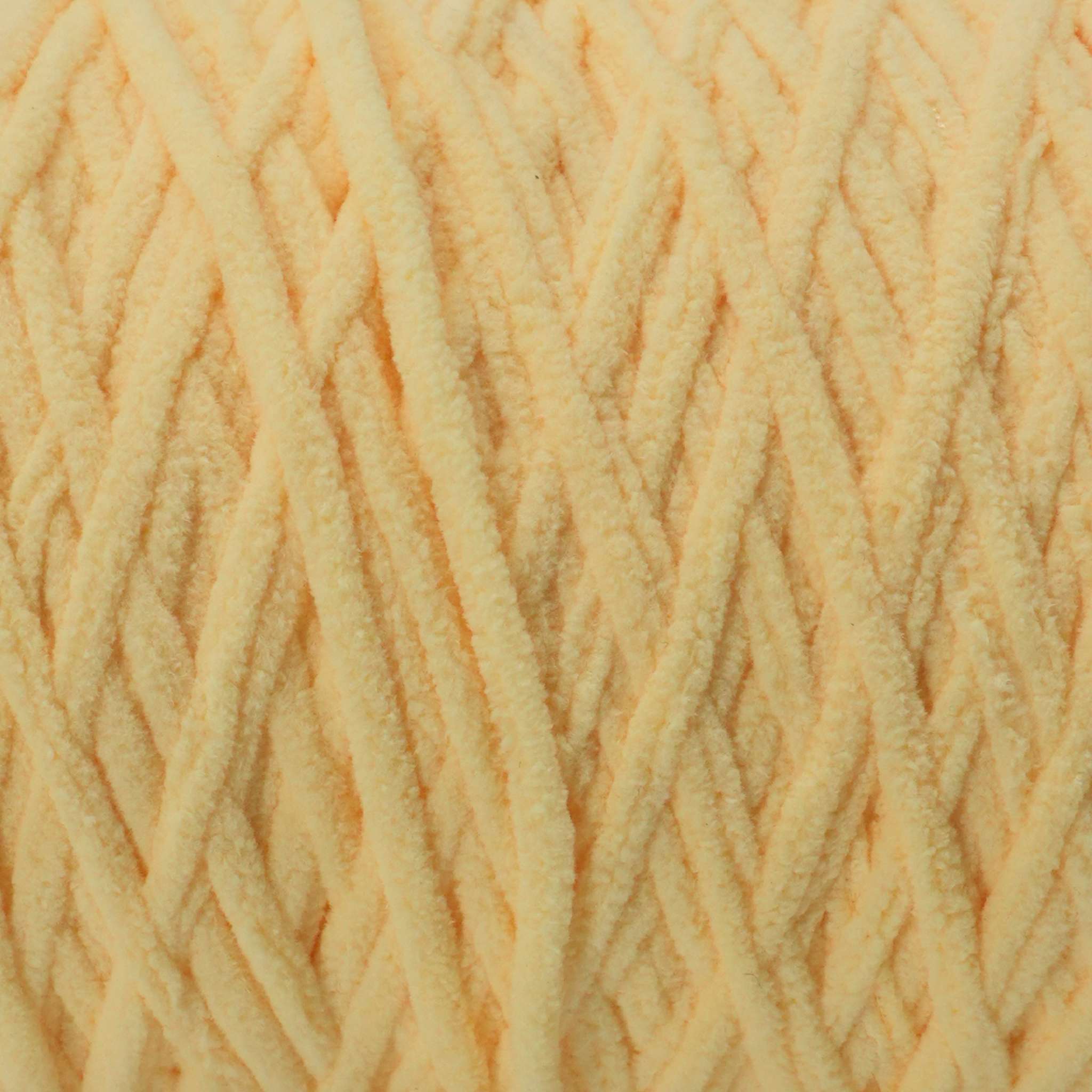 light pale yellow colored plush soft crochet yarn