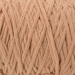 beige chenille yarn close up yarn view soft bulky yarn