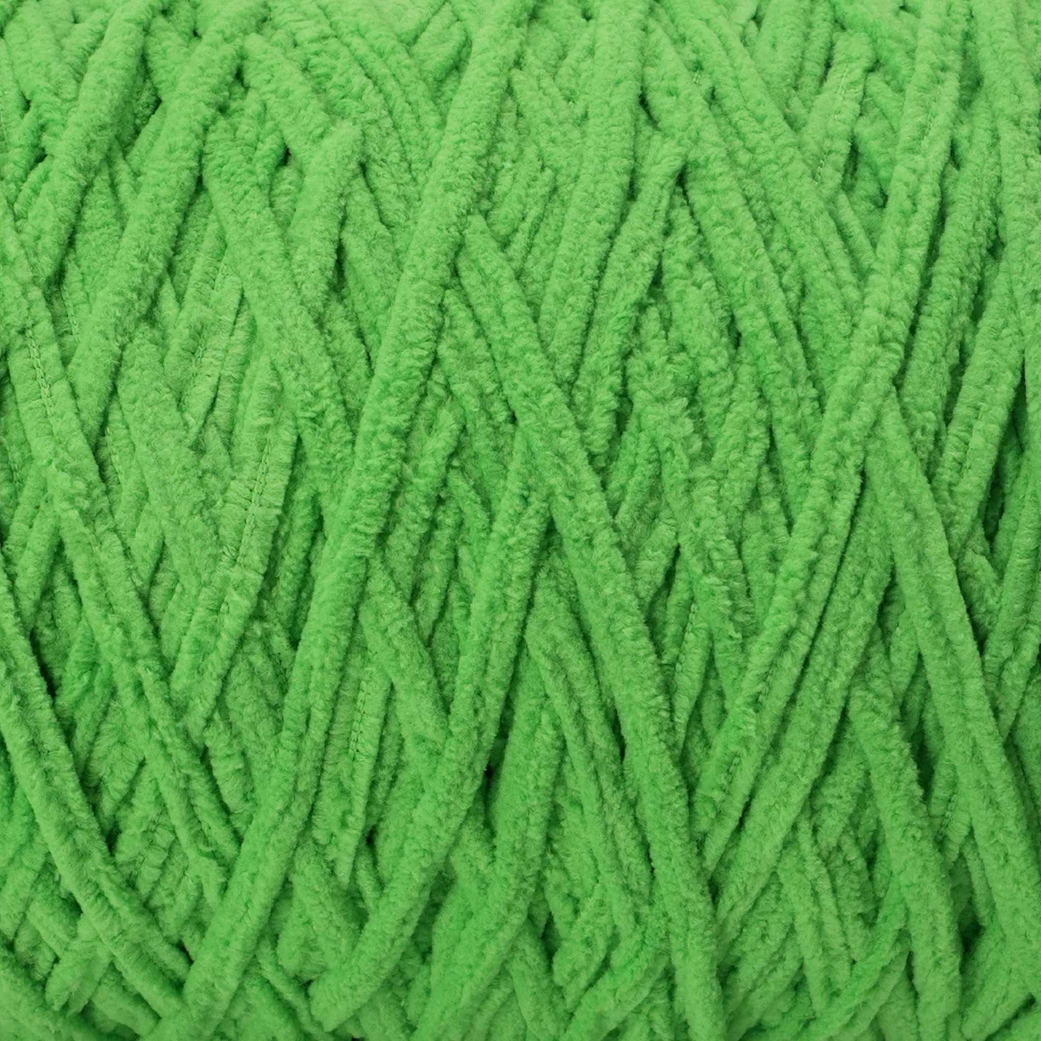 mint green chenille yarn for amigurumi projects