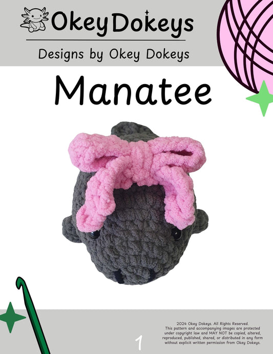 Crochet Manatee Pattern Only