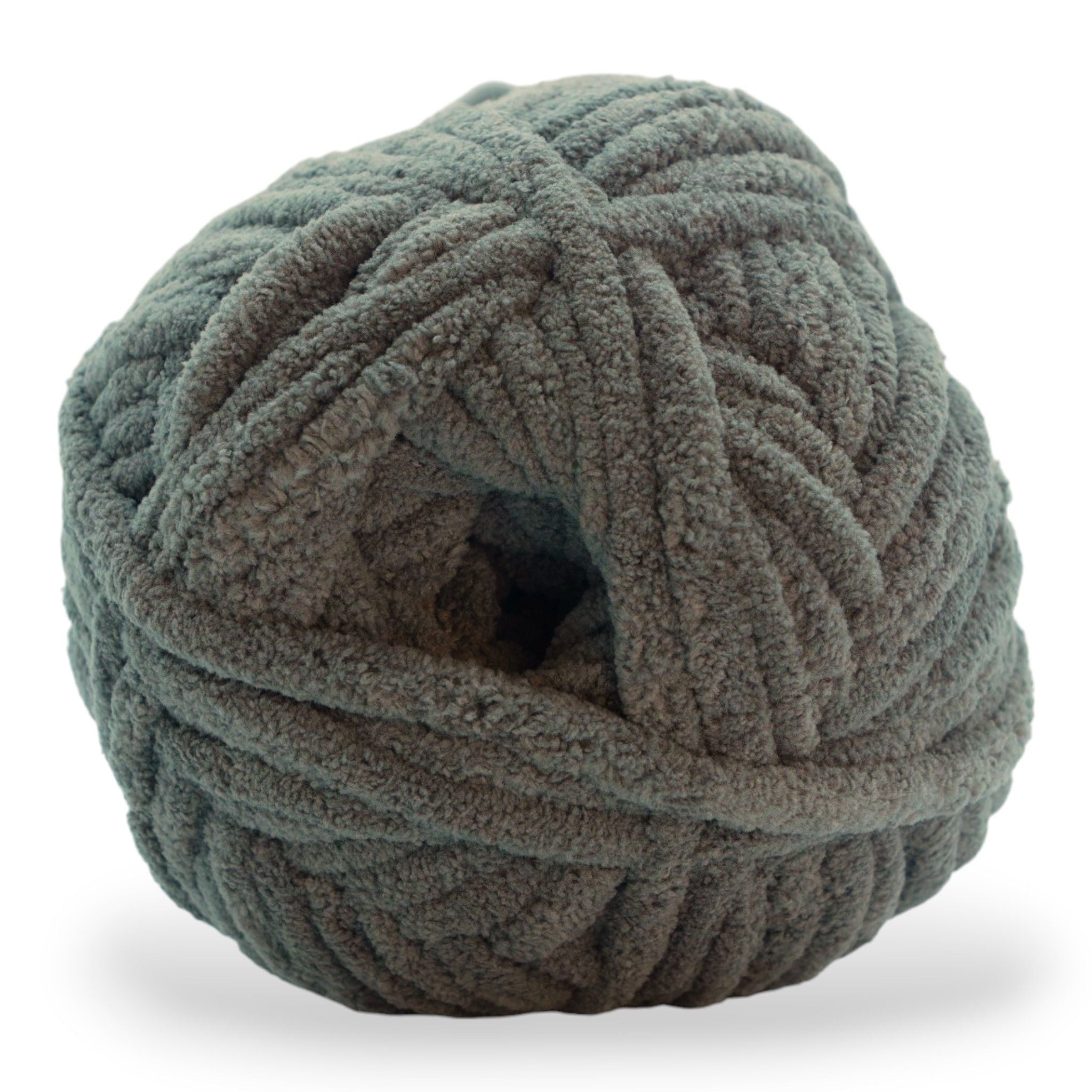 pebble path grey dark gray jumbo posh chenille yarn 300g