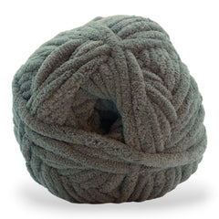 pebble path grey dark gray jumbo posh chenille yarn 300g