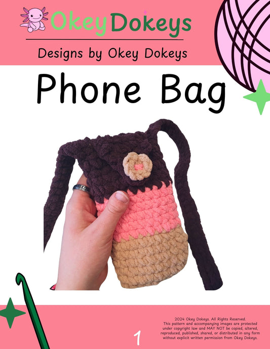 Crochet Phone Bag Pattern Only