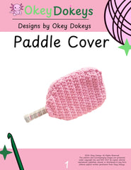 Crochet Pickleball Paddle Cover Pattern Only