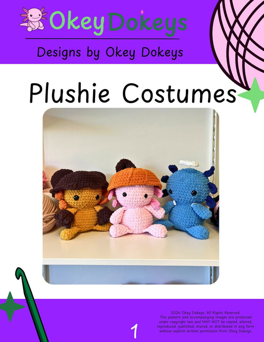 Crochet Plushie Costumes Pattern Only