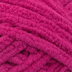 Close-up of pink textured yarn