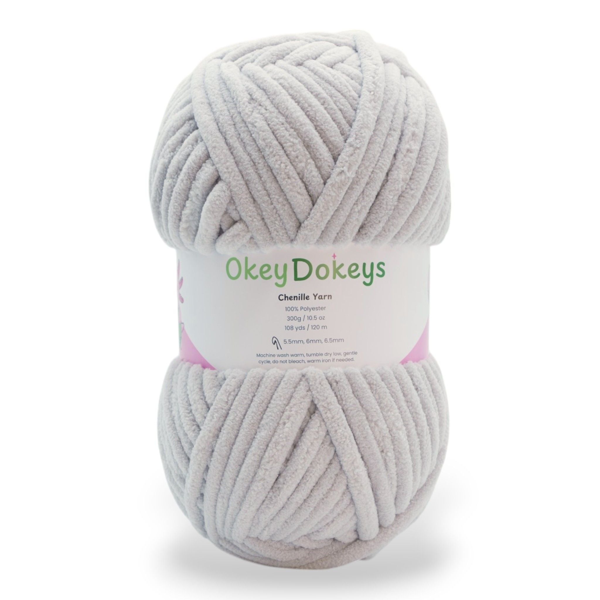 gray jumbo velvet chenille yarn