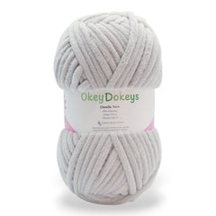 gray jumbo velvet chenille yarn