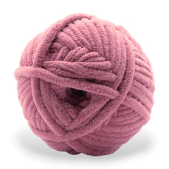 posh pink jumbo velvet yarn for crocheters