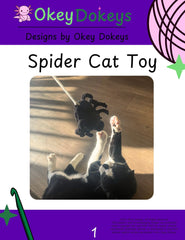 Crochet Spider Cat Toy Pattern Only