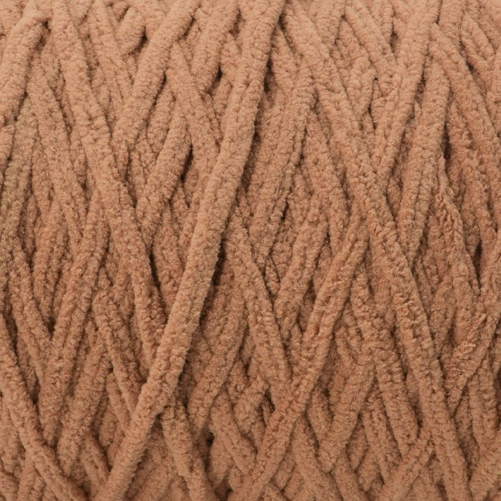 light brown tone yarn made of chenille