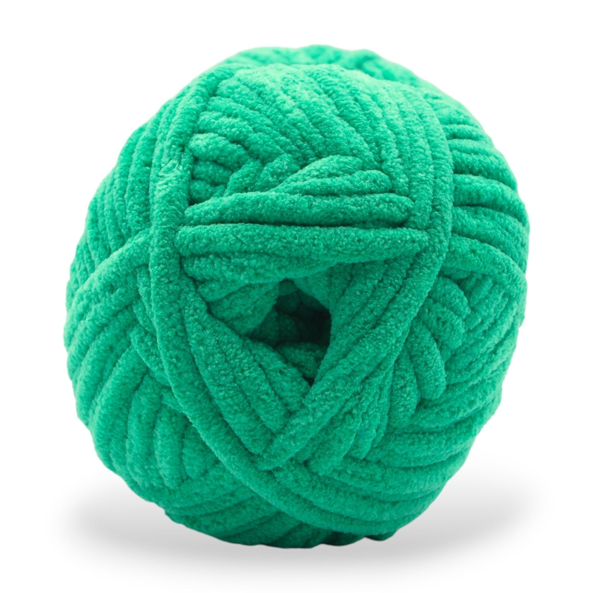 jumbo posh chenille yarn 300g touch some grass green bright green