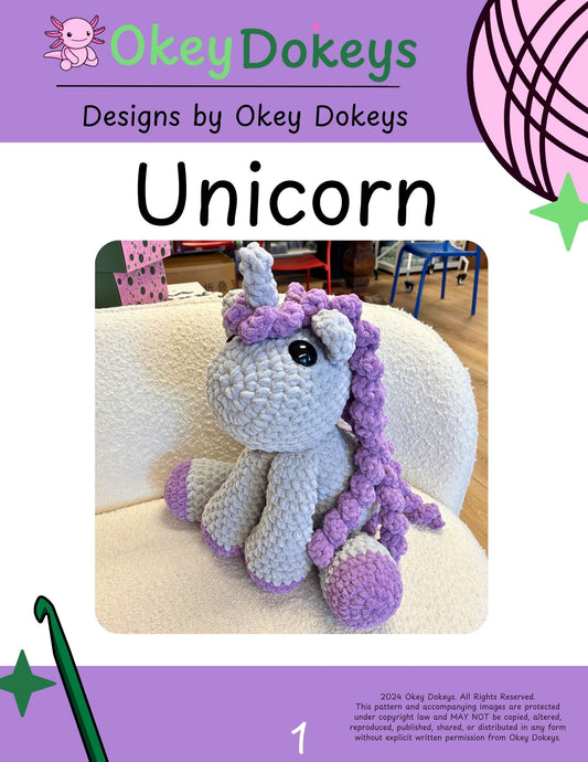 Crochet Unicorn Pattern Only