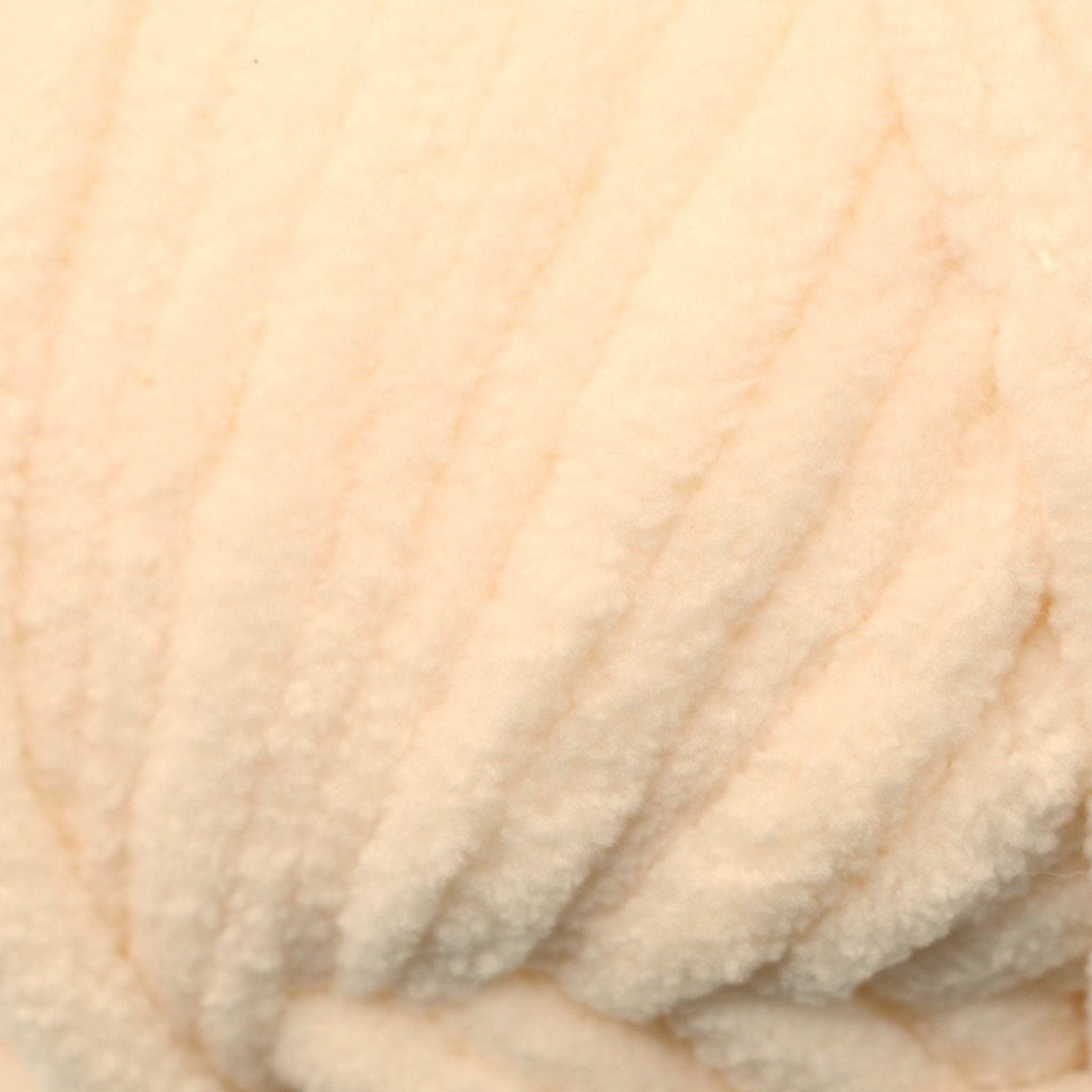 cream white velvet chenille yarn in size 7