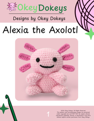 cute axolotl crochet pattern amigurumi