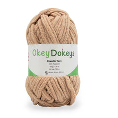 50 grams of our light brown beige colored yarn