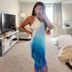 1060 Yards Gradient Cake Yarn - #1 Super Fine Cotton Acrylic Yarn