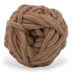 chunky beginner crochet brown yarn super bulky yarn (6)